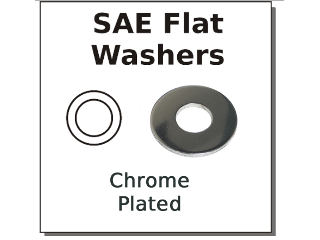 SAE Chrome Flat Washer (Sizes)